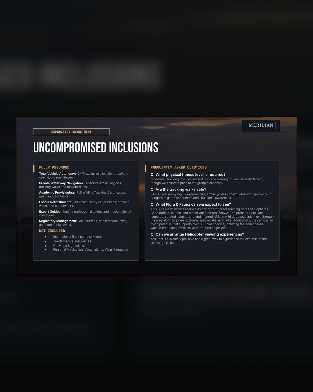 Uncompromised inclusions and FAQ